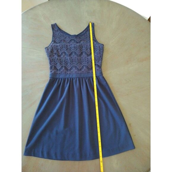 Lilly Pulitzer Sleeveless Lace Dress Sm Blue Y2k Feminine Cottage Core Boho - Picture 8 of 11